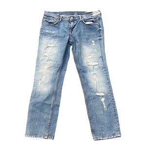 Zara Woman Distressed Jeans, Size 8